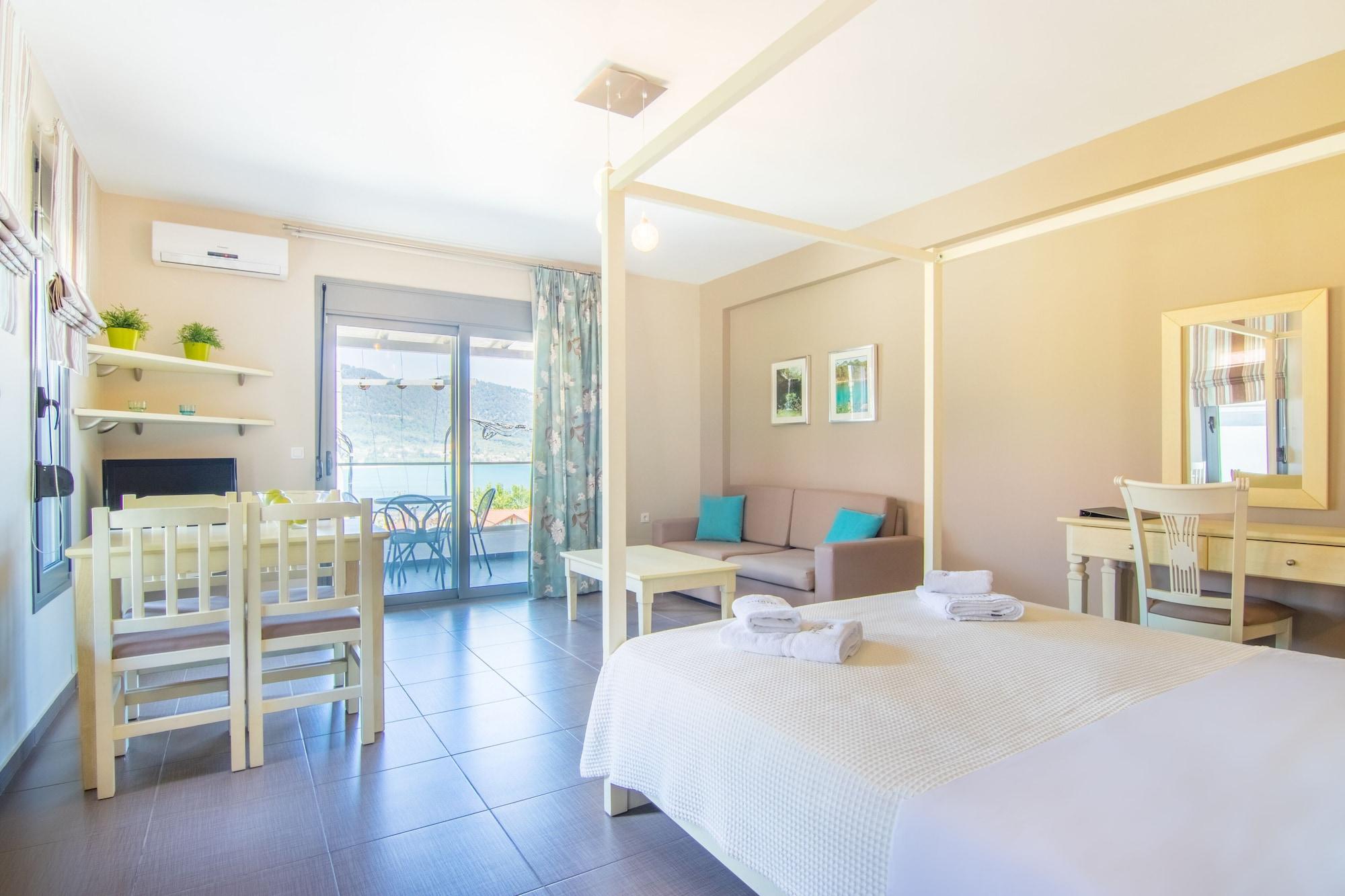 Ntinas Villa With Sea View Скала-Потамиас Экстерьер фото