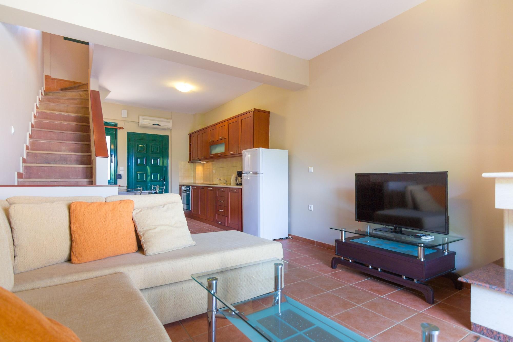 Ntinas Villa With Sea View Скала-Потамиас Экстерьер фото