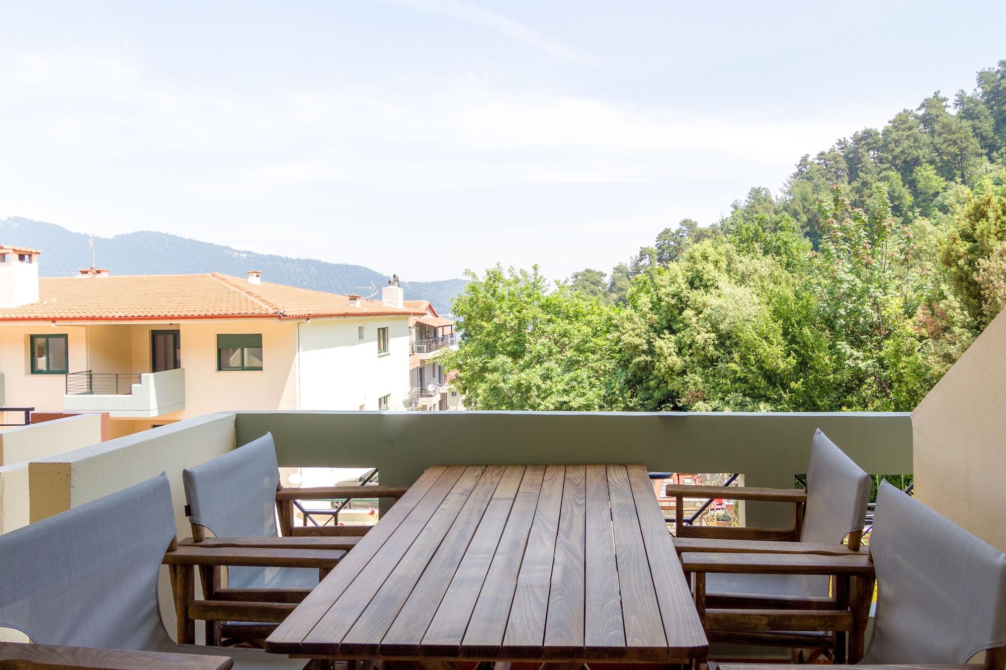Ntinas Villa With Sea View Скала-Потамиас Экстерьер фото
