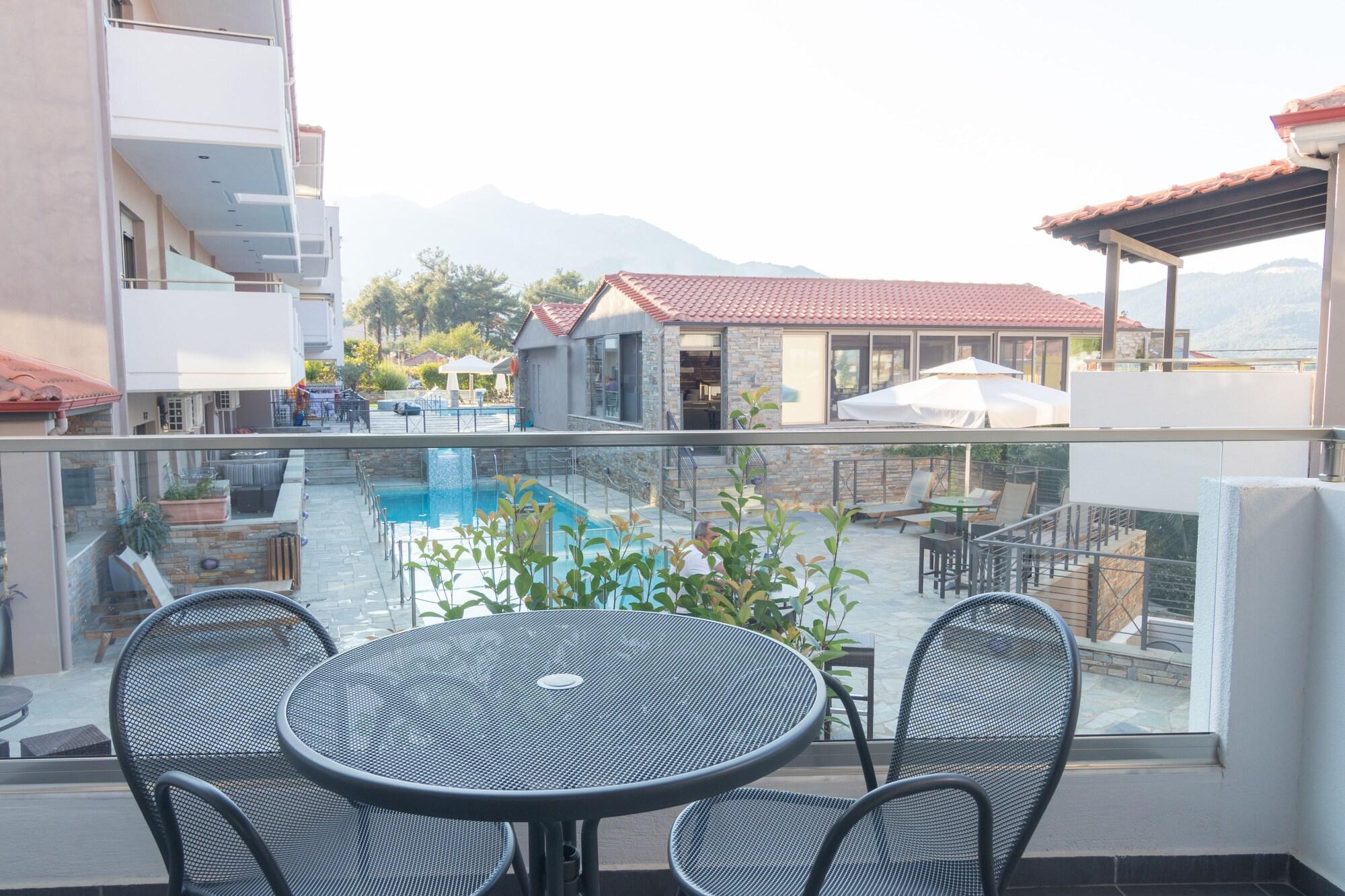 Ntinas Villa With Sea View Скала-Потамиас Экстерьер фото