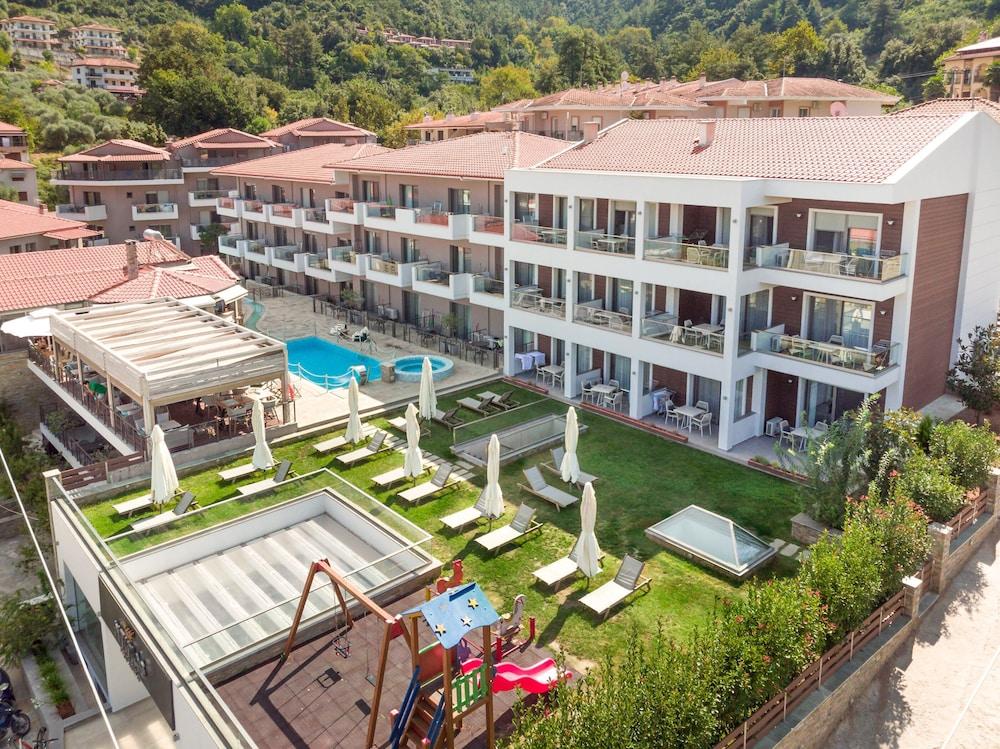 Ntinas Villa With Sea View Скала-Потамиас Экстерьер фото