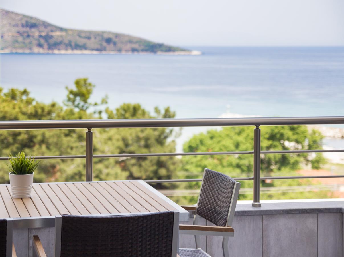 Ntinas Villa With Sea View Скала-Потамиас Экстерьер фото