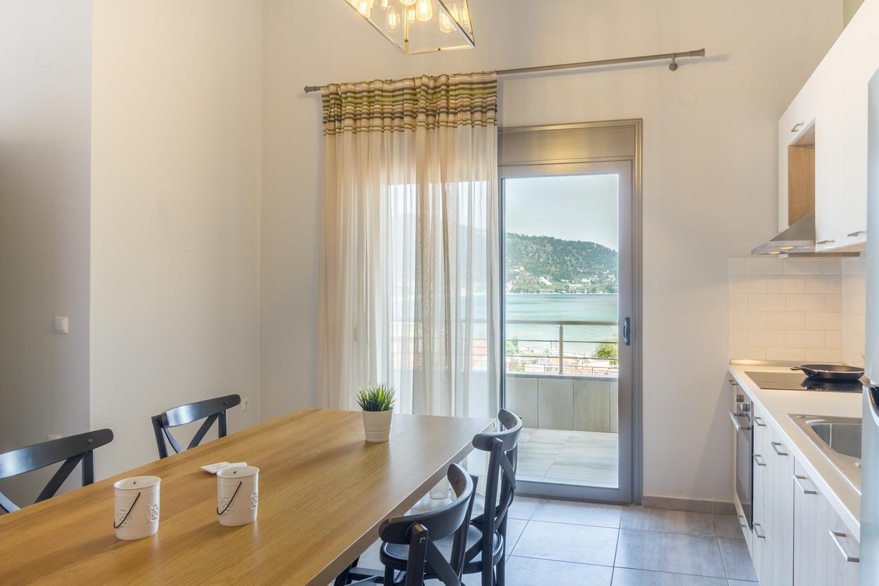 Ntinas Villa With Sea View Скала-Потамиас Экстерьер фото