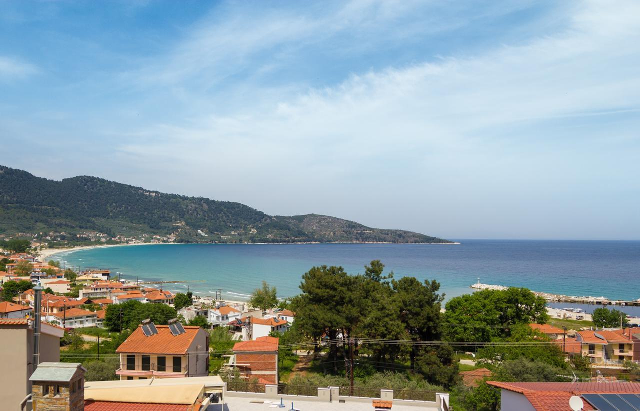 Ntinas Villa With Sea View Скала-Потамиас Экстерьер фото