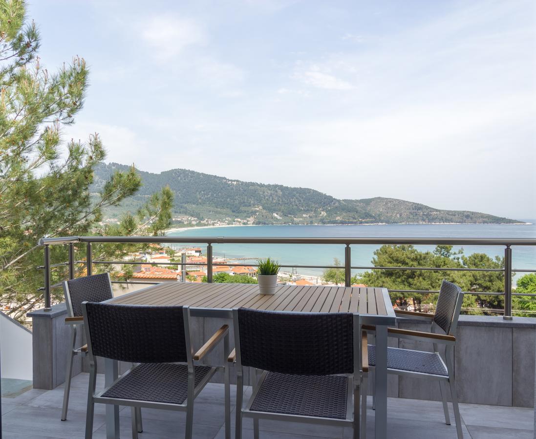 Ntinas Villa With Sea View Скала-Потамиас Экстерьер фото