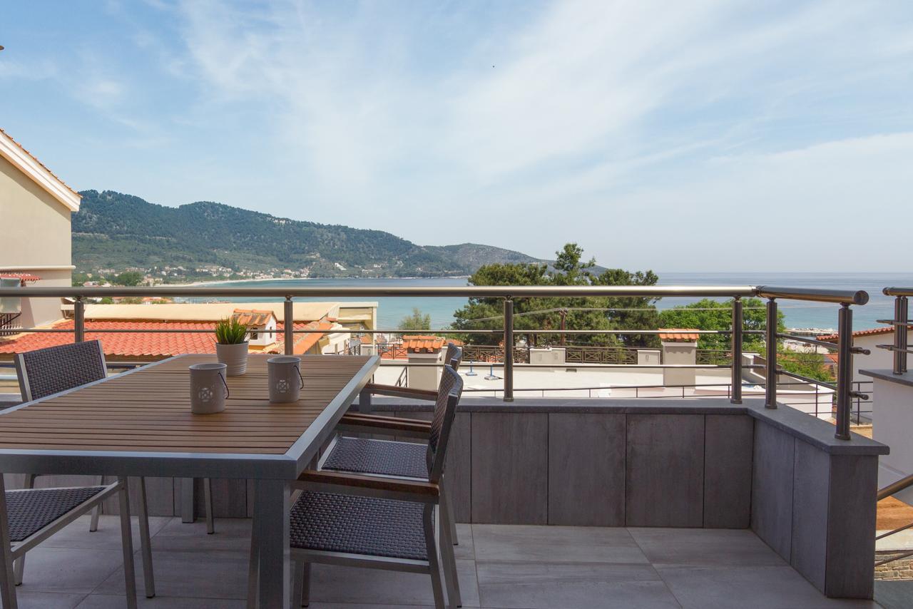 Ntinas Villa With Sea View Скала-Потамиас Экстерьер фото
