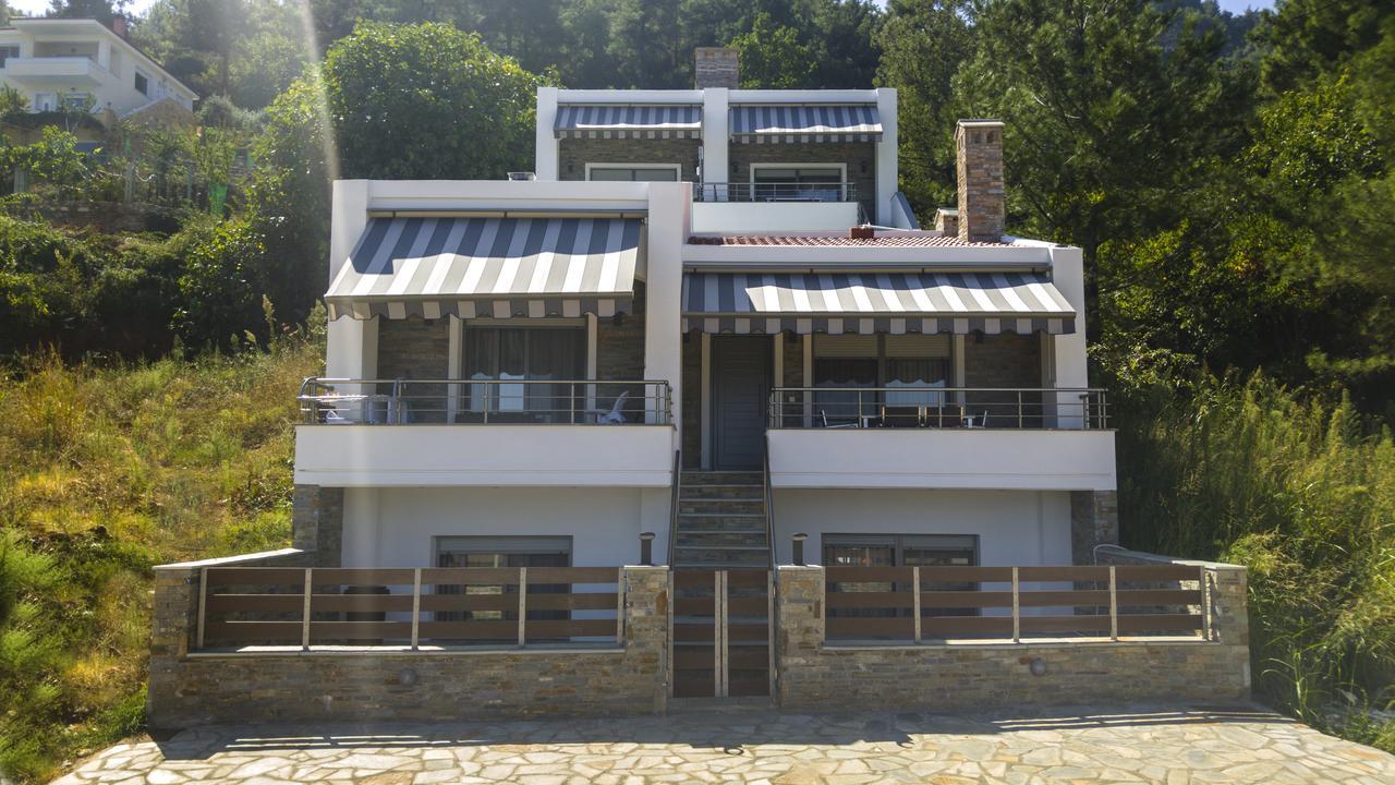 Ntinas Villa With Sea View Скала-Потамиас Экстерьер фото
