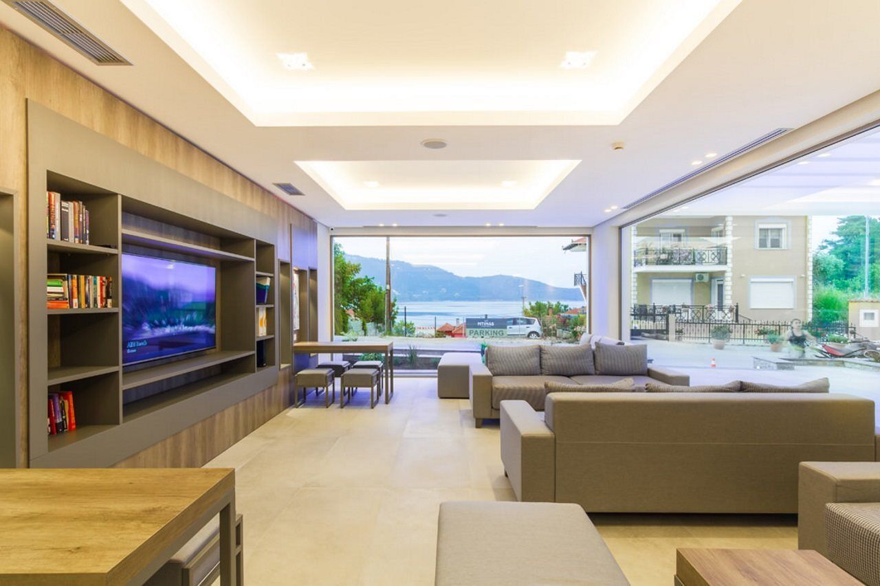 Ntinas Villa With Sea View Скала-Потамиас Экстерьер фото